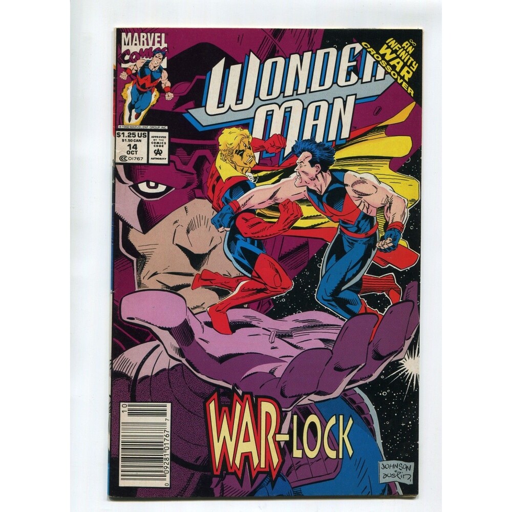 Wonder Man #14 Newsstand Marvel Comics 1992 Comic Book Infinity War Galactus